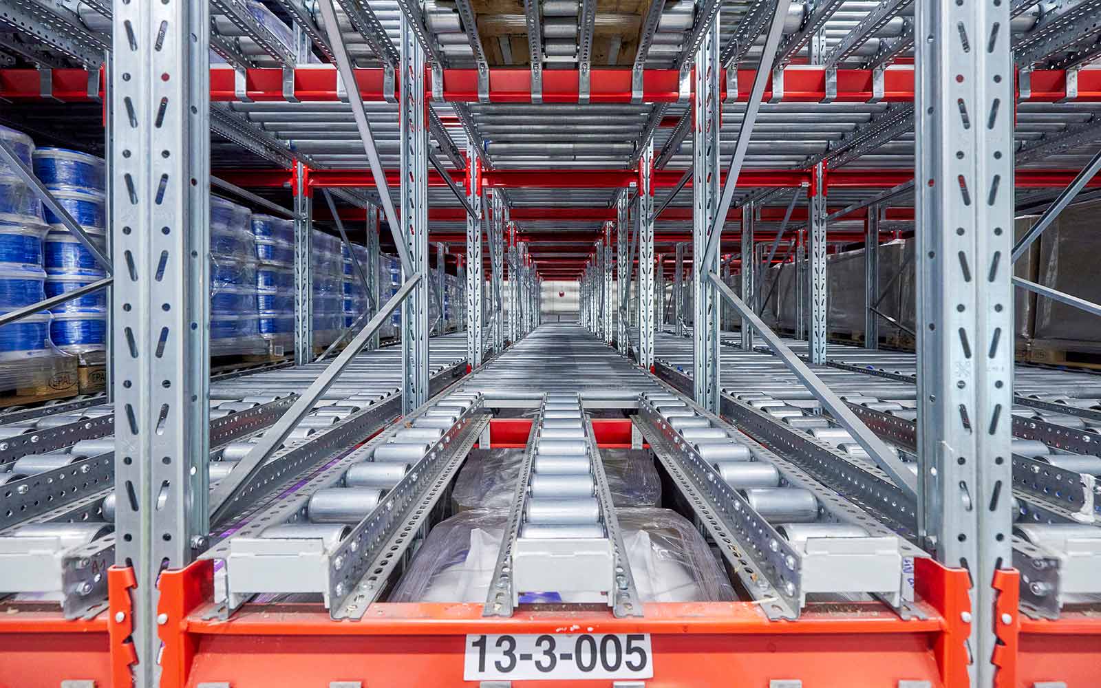 Gravity roller conveyors – perfect for date-marked goods