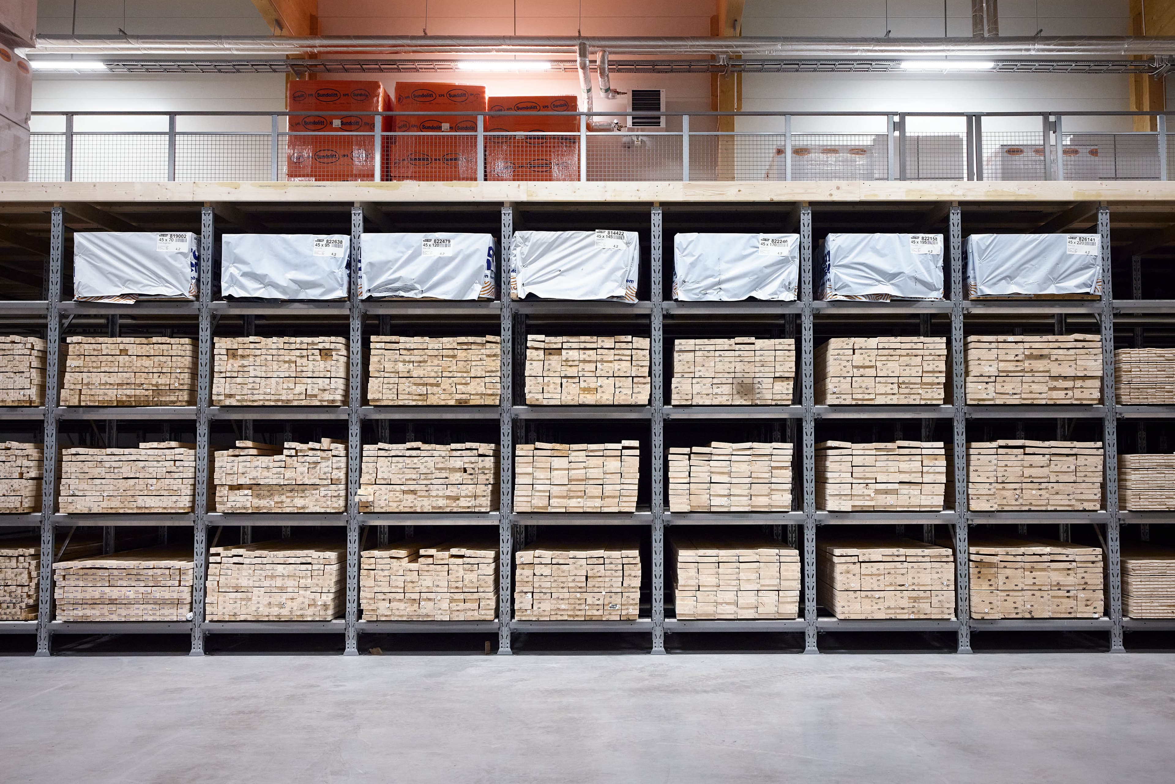 Customised timber racking