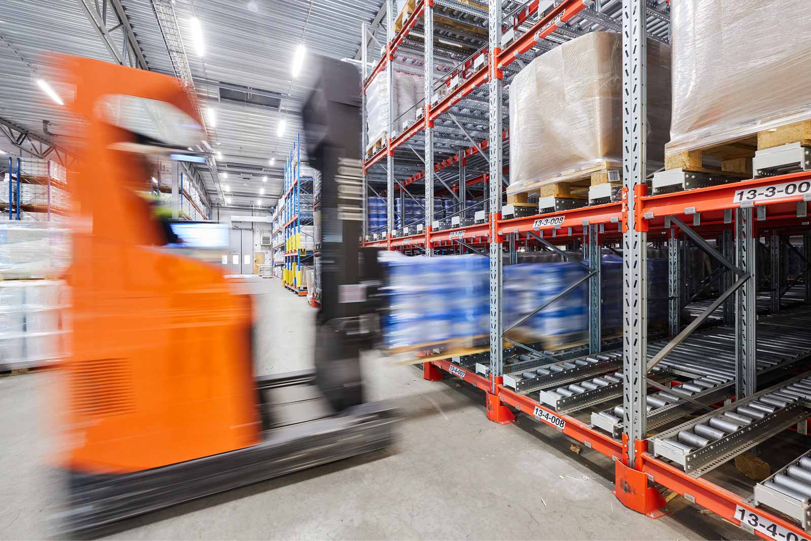 Push back system – ideal when you’re short on floor space