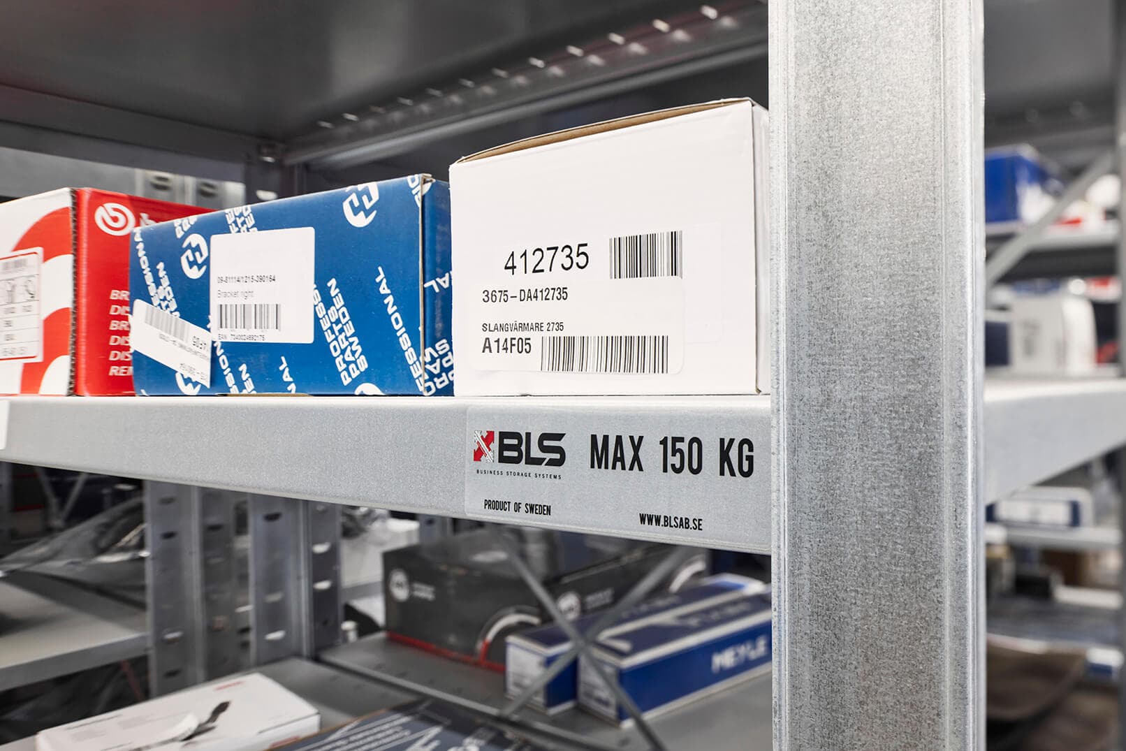 Industrial shelving accessories